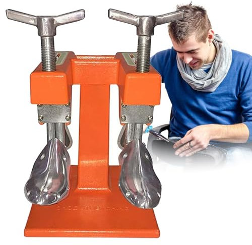 Shoe Stretcher Machine, Aluminium Shoe Stretcher, Shoe Expander, Widener, Shoe Care Repair Tools, Adjustable Length & Width, for Leather Shoes,2Heads