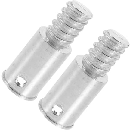 YOSADIER Gewindeenden mit 25mm Durchmesser 2 Stück Aluminiumlegierung Externer Gewindekopf Sichere Installation für Besenstiele Geeignet für Haushalt und Büro