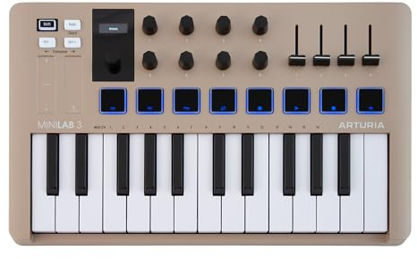 Arturia MiniLab 3 Champagne - Midi Keyboard