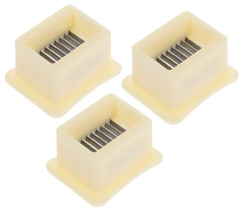 Hohopeti 3 pièces Coupe-légumes Acier Inoxydable Trancheuse Multifonction pour Haricots Verts Découpeur Sûr et Pratique pour Cuisine Quotidienne