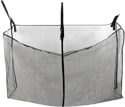 JISADER Storage Bag for Pool Toys with Mesh, Hanging Nylon Mesh Bag, Pool Organizer for Pool Noodles