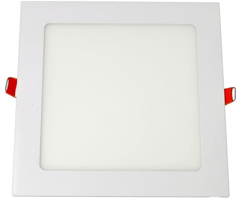 JANDEI - Quadratische und einbaufertige Downlight LED. Weiß. (4200K, 15W). Deckenleuchte, Deckenbeleuchtung, Deckenleuchte Panel, Deckeneinbauleuchte