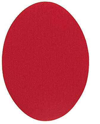 6 Aufbügelflicken Patches Farbe Rot – Kinder Kleidung reparieren: Hosen, Pullover, Jacken, 10,5 x 8 cm