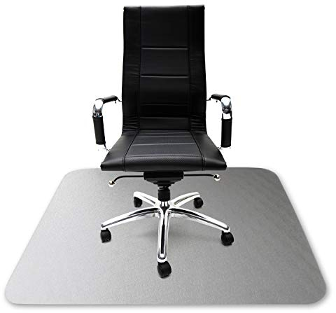Kaiser Bodenschutzmatte Bürostuhl Unterlage Größe 74 x 120 cm - Stuhlmatte Unterlage Schreibtischstuhl transparent - Schutzmatte Bürostuhl rutschfest - Stuhlunterlage Made in Germany