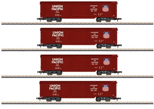Märklin 82497 Z 4er-Set Box-Car der Union Pacific