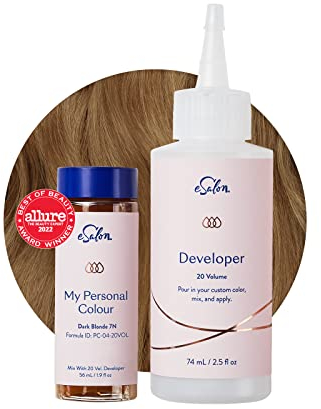 eSalon Permanent Hair Colour Set, 100% Grauabdeckung, Heimcolorationen, 0% Ammoniak Haarfarben, Multidimensionale Haarfarben, Professionelle Haarfarben