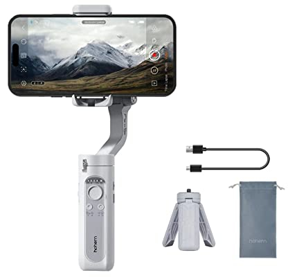 hohem iSteady XE Smartphone-Gimbal,3-Achsen-Stabilisierung mit Stativ für Videoaufnahmen integrierter Vlog-Gimbal,YouTube & TikTok-Videos