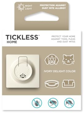 Tickless Home Ultraljudsplugg-in Fästingloppa och Dammkvalsteravvisare för hemmet, Beige
