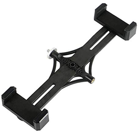 CHICHIYANG Double support pour téléphone portable, adaptateur de fixation pour la plupart des smartphones, pince de smartphone sur trépied, monopode, perche à selfie
