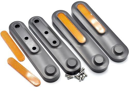 myBESTscooter – Radabdeckungen vorne und hinten mit reflektierenden Teilen für Xiaomi 4 Ultra Elektroroller