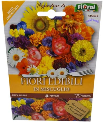 SEMI FIORI EDIBILI COMMESTIBILI PER CHEF DECORAZIONI CUCINA SEED SEMILLAS