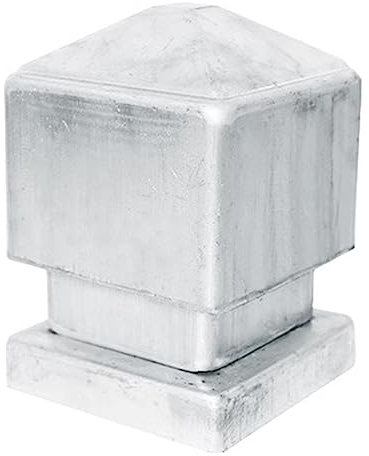 XSMYdpuk Capuchon de Poteau de clôture, Couvercle supérieur de clôture en Fer galvanisé, Protecteur de Remplacement pour boîtes aux Lettres de clôtures extérieures, 2PCS,150x150mm