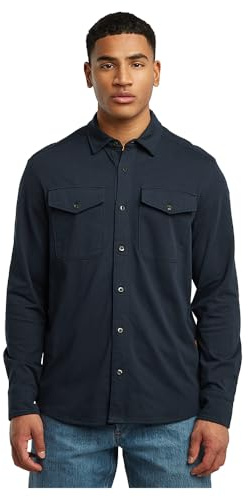 G-STAR Maglietta in Jersey, Blu (Salute D26765-c784-c742), S
