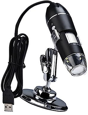 HOMSFOU HD USB Microscope for Boys and Girls and Home Use Featuring High Power Magnification and Screen Magnifier Functionality for Electron Microscope Experiments and Precious Testing