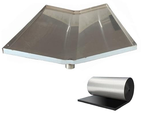 YLLSMGS Bandeja Aire Acondicionado Bandeja de Agua Portátil de Acero Inoxidable 304 con Diseño en Forma de V para Aires Acondicionados de Ventana y Unidades Split