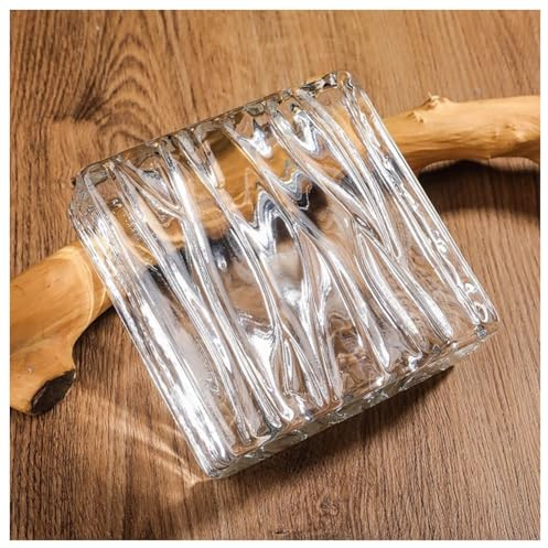Verarbeitete Glasfliesen, Architektonischer Glasbaustein 15x15x5 cm 1 Stück for Trennwände Dekor(Clear-a)