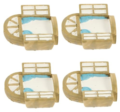 CLISPEED 4 Piezas Mini Adornos de para Ventana de Decoración Micro Paisajismo para Jardines y Balcones Accesorios para Macetas Pequeñas