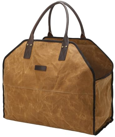 Firewood Carrier Bag | Waterproof Fire Wood Carrierr Pouch | Portable Large Capacity Firewoods Carrying Cover for Trip Picnic Holiday Campfires Barbecues Outdoor Camping