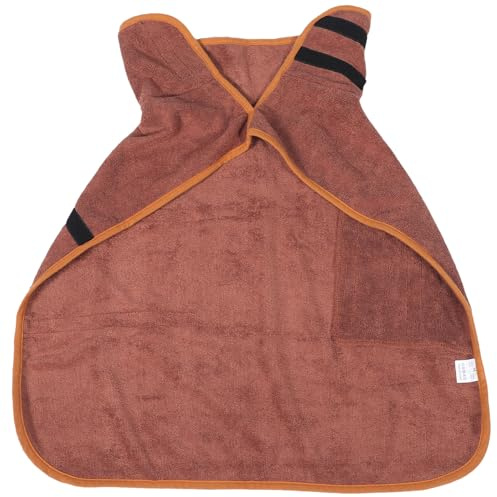 CVUTOVO Hundebademantel Saugfähig aus Atmungsaktivem Polyester Leichter Welpen Trockenmantel für Kleine Hunde Komfortabler Haustierbademantel zum Schnellen Trocknen
