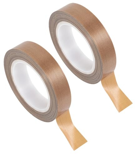 Mikikit 2 Rollen Hochtemperatur Ptfe isolierband Hitzebeständiges Teflonband Verschlussband für Hand vakuumierer Langlebig Verschleißfest