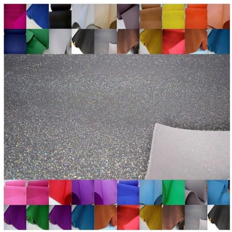 Fabrics-City silber wasserabweisend glitzer eva glitter Moosgummi Stoff 2mm, Bastelmaterial, Schaumgummi, Schaumstoffplatte, Dekoration, Kinder Bastelbedarf, Deko-Moosgummi, 4000