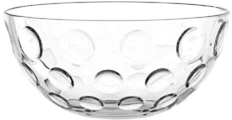Leonardo Cucina Optic Glas-Schale, runde Schale aus Glas, spülmaschinengeeignete Salat-Schüssel, Ø 295 mm, 066338