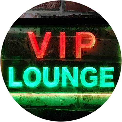 ADVPRO VIP Lounge Bar Beer Club Pub Man Cave Dual Color LED Barlicht Neonlicht Lichtwerbung Neon Sign Grün & Rot 300 x 210mm st6s32-j0691-gr