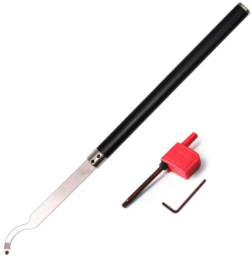 Hartmetall-Drehmeißel Mini Schwan Hollower Werkzeug Bar Holz Drehwerkzeug Set mit Ci3 12 mm Rundkarbid Einsatz Cutter für Holz Hobbyisten oder Heimwerker oder Zimmermann