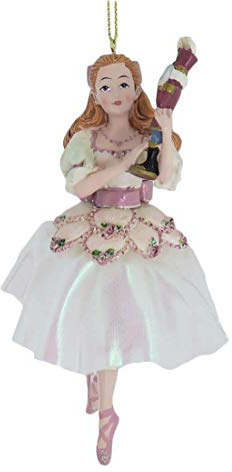Kurt Adler E0426C Nussknacker Clara mit Suite Hängeornament, 15,2 cm hoch