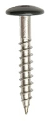 Wovar Schrauben für Trespa® HPL Platten Edelstahl A2 schwarz 4,8 x 32 mm - 100 Stück