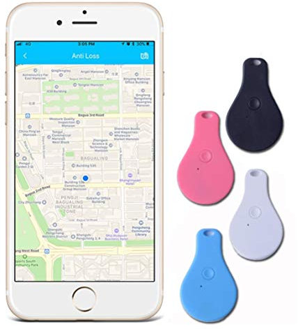 Auoeer Key Finder, Mini Bluetooth Tracker Devices, Anti-lost Chip, GPS Remote Controls, Item Finder Smart Tracker, Phone Locator, Pet Tracker, For IOS And Android (Color : Blue, Size : 6 Pcs)