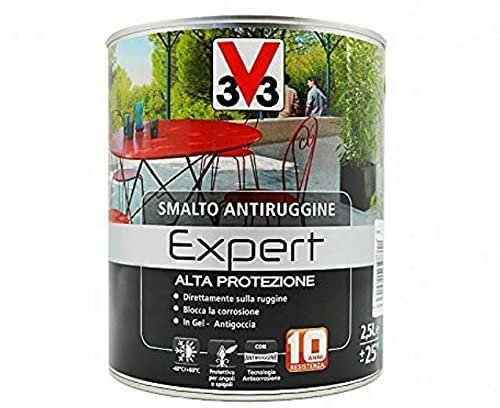 DIMARCOLOR - V33 EXPERT SMALTO ANTIRUGGINE ALTA PROTEZIONE SPECIALE FERRO 500 ML. TUTTI I COLORI (Marrone)