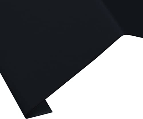 Parotec, Traufblech, leitet Regenwasser vom Dach zur Rinne, Aluminium, Länge 1 m, Kantenlängen 13/70/167, Schwarz