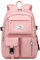 VARLIVOO Bambina Zaino Donna Università Rosa 15,6 Laptop Impermeabile Poliestere Donna Adolescenti Borse Viaggio Scuola Campeggio