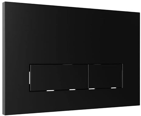 lavita Drückerplatte Black Matt Schwarz LAV 200.3.4 Vorwandelement 40 & 50