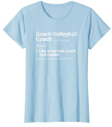 Beach Volleyball Coach Definition lustiges Geschenk T-Shirt
