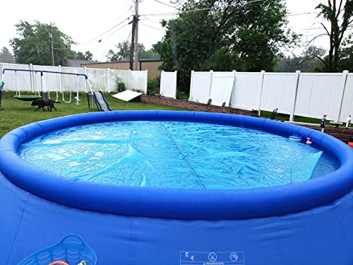 Solarplane Abdeckplane Pool Poolheizung Runde Oberirdische Schwimmbadabdeckung / Inground Wimming Pools Solardecke, Plus Size Winter Sommer Aufblasbare Rahmen Kinderbecken Ausrüstung Abdeckungen, Wass