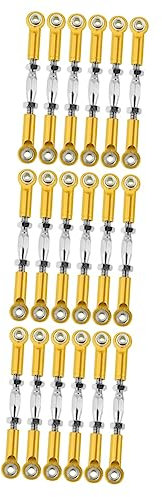 Toyvian 18pcs Aluminum Turnbuckle Rod Linkage for Rc Buggy Crawler Machined Easy Install Rc Car Upgrade Parts