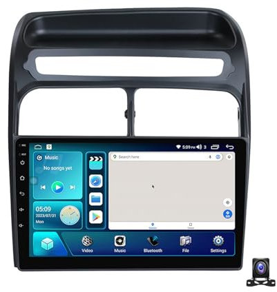 BUOZCHY Android 12 Estéreo para automóvil Radio con Pantalla táctil de 9 Pulgadas con navegación GPS Receptor de Radio FM Bluetooth para Fi-at Grande Punto Linea 2007~2012 Soporte Carplay/Auto/D