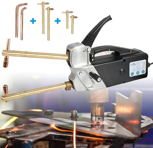 YANGYMM Saldatrice a Punti Doppio Lato - Pistola Punta per Saldatura Portatile Monofase Portatile Saldatrice Punti - 2.0+2.0Mm Saldatura Punti Acciaio Dolce, Strumenti Riparazione della Lamiera