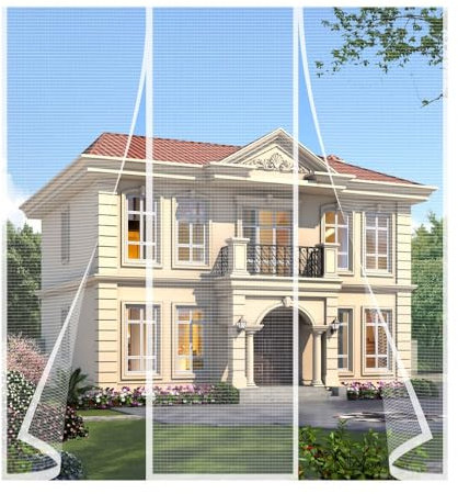 Fliegengitter tür,270x125cm Magnet Insektenschutz Balkontür,2 x Langlebiger als der Klassiker,Katzenkrallen Sicher,Stärkere Magneten,3.8 cm Breites Klettband,Nicht Kürzbar Weiß