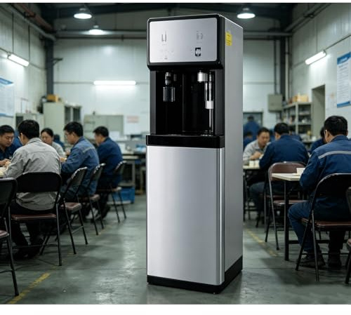 Freestanding Mains Fed Unit Loading Water Dispenser,Floor Standing Cooler Water Dispenser,Water Cooler/Heater With Install Kit,Hot & Cold 3 Function,Suitable For Commercial Use