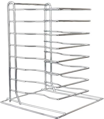 KESOTO Pizza Pan Rack Baking Tray Board Roasting Rack, Shelf Stack for Stacking Pans Trays Separator Screen Display Stand for Hotel Catering Camping, 8 layers