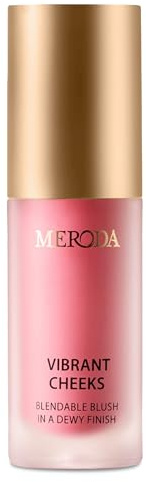 MERODA® Vibrant Cheeks Liquid Blush [ZARTES & GLOWY FINISH] - Rouge Hochpigmentiert & Flüssig - Langanhaltendes Blushliquid in verschiedenen Tönen (Pink Peony)