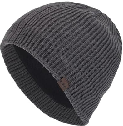 SRZYMJ Wintermütze Herren Damen Dunkelgrau Wollmütze Strickmütze lustig als Geschenk für Freund, Mann und Männer oder Freundin, Frau - Kappe, Mütze Strickmützen Wollmütze Laufmützen Winter Hat