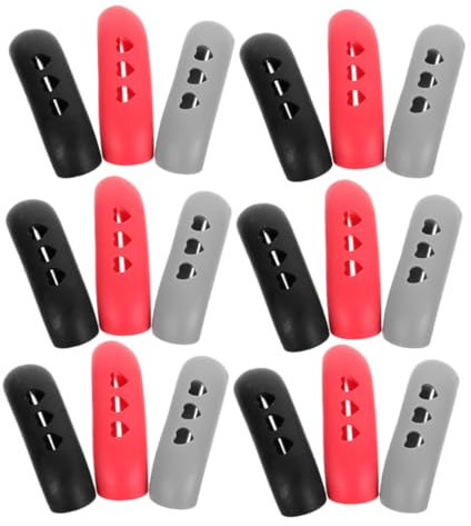 ibasenice 18pièces Couvercles De Poignée De Casserole Plastique Couvre-poignée Amovible Accessoire De Cuisine Thermique Protection La Chaleur Résistant pour Poêle Et Casserole