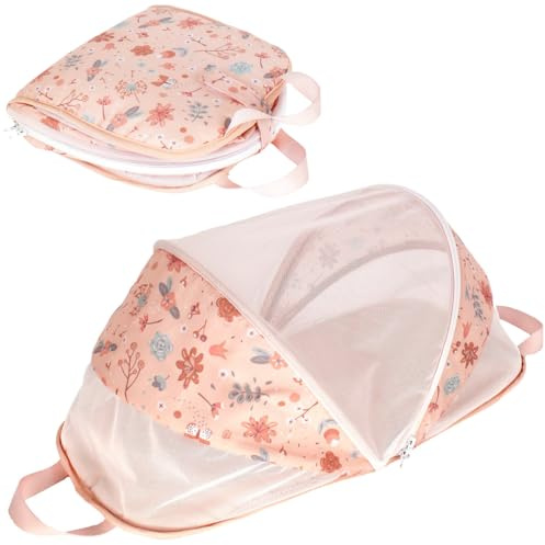 howa Puppenreisebett „miniflowers“ faltbar, für Puppen bis 45cm, Puppenzubehör Puppenbett Reisebett für Puppen 29623
