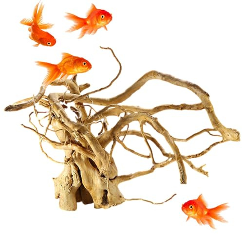 Aquarium Kit - Driftwood, Rhododendron Root & Moss Tree Decor - Ideal for Freshwater Tanks, Betta Habitats, Nano Aquariums - Create Natural Underwater Landscapes