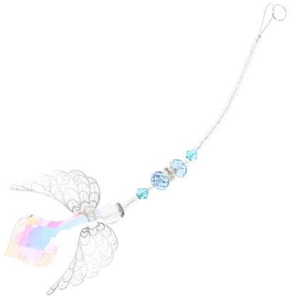 UPKOCH Colgante de con Alas de Ángel para Decoración de Jardín y Ventanas Adorno Exterior para Bodas y Fiestas