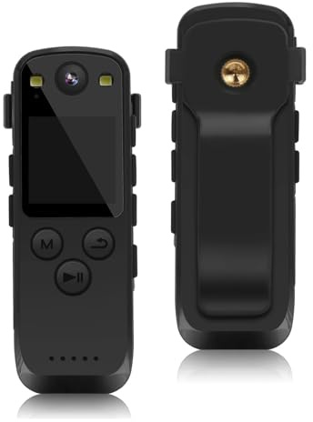 JOJIDE Body Camera, A31 Sports DV Shooting Digital Camera Closely Mini Body Camcorder Motion Detection Car DVR Video Recording Camcorders(With 128GB TF Card)